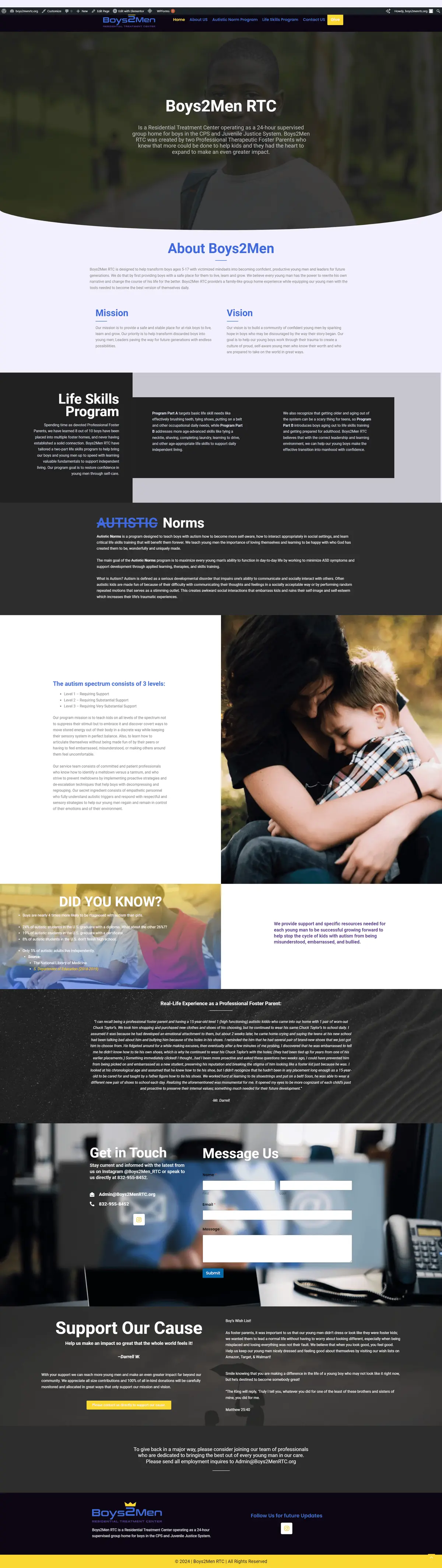 Boys2Men RTC website by PenXtool