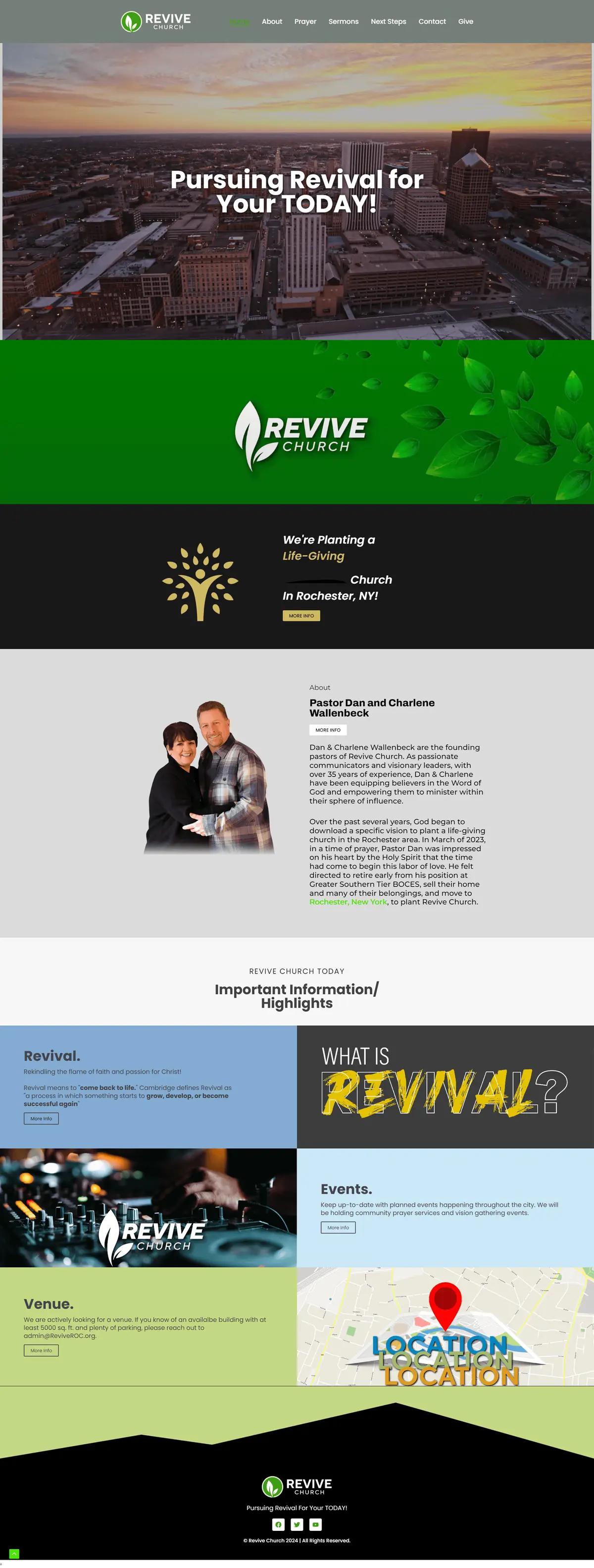 Revive Church website by PenXtool